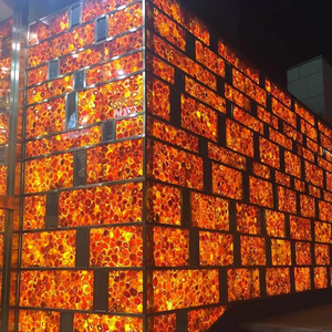 Wholesale Modern Design Translucent Gemstone Slab Backlit Red Agate Semiprecious <b>Stone</b> Slabs Waterproof Bathroom Kitchen - Product Image 6
