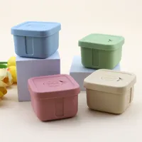 150ML Silicone Kids Snack Food Complément Box Fresh-keeping Bento Container Avec Couvercle, Boîte À Lunch Pour Enfants