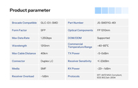 Cisco GLC-EX-SMD Kompatibles 1000BASE-EX SFP 1310nm 40km Duplex LC/UPC SMF Optisches Transceiver-Modul (Industriell)