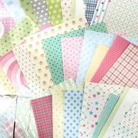 100 pièces par paquet de papier artisanal de la série Whispers Between The Pages, à pois et à carreaux, pour décorations de journal DIY