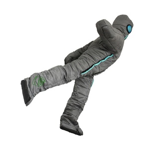 Sac de couchage personnalisé en forme d'alien, isolé, coupe-vent, avec fermeture éclair intégrale, idéal pour le camping, la randonnée et les aventures. - Product Image 1