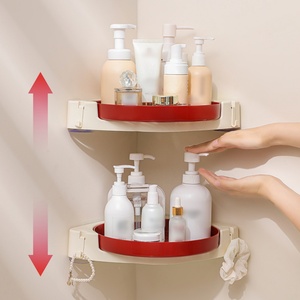 Custom Logo/Color Triangle Shaped Storage Baskets <b>Wall</b> <b>Mounting</b> Corner Shower <b>Shelf</b> Storage Stainless Steel Organizer Rack - Product Image 3