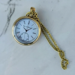 Reloj de Bolsillo Elgin Vintage Coleccionable ALFA-NAUTICAL, Victoria, Grabable, Hecho a Mano, de Latón, con Caja de Madera, para Regalos de Cumpleaños - Product Image 3