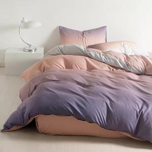 ปลอกผ้านวมลายไล่สีเรียบง่าย สไตล์โมเดิร์น ปั๊มลายทอง 100% โพลีเอสเตอร์ ซักได้ เหมาะสำหรับใช้ในบ้านและโรงแรม ขายดีข้ามประเทศ ปรับแต่งได้ - Product Image 3