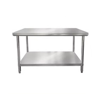 Table de travail en acier inoxydable, présentoir, banc de travail