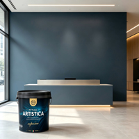 Peinture acrylique liquide à base d'eau Validea Eggshell Dark Base, finition satinée pour murs intérieurs décoratifs, fournisseur d'usine chinoise
