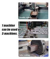 Ligne de découpe automatique professionnelle de profilés en fibre laser CNC pour poutres en H et tôles, de fabrication chinoise, pour usage intensif