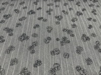 Tissu Jacquard Vintage Extensible en Chevrons Floqués Rose Nuit Sombre pour Abaya, Robe, Pantalon et Vêtements Féminins