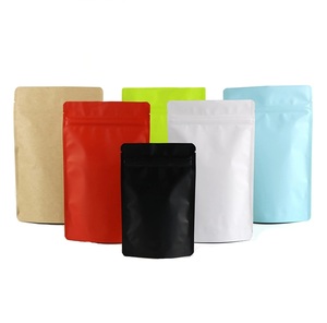 Nueva moda Impresión personalizada Grado alimenticio Reciclable Mate Ventana Stand-Up PE CPP Bolsas con cremallera Resellable Bajo MOQ 100PCs - Product Image 1