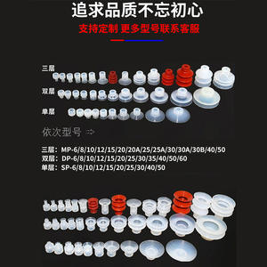 Ventouse industrielle pneumatique puissante en silicone Tianxing à grande tête pour bras robotique, modèles SP/DP/MP, simple/double couche - Product Image 3