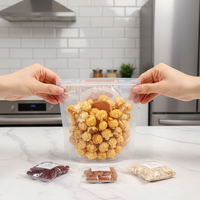 Sachet Doypack Personnalisé en Plastique Dépoli Imprimé, Qualité Alimentaire, avec Fermeture Éclair et Poignée, pour Bonbons et Biscuits