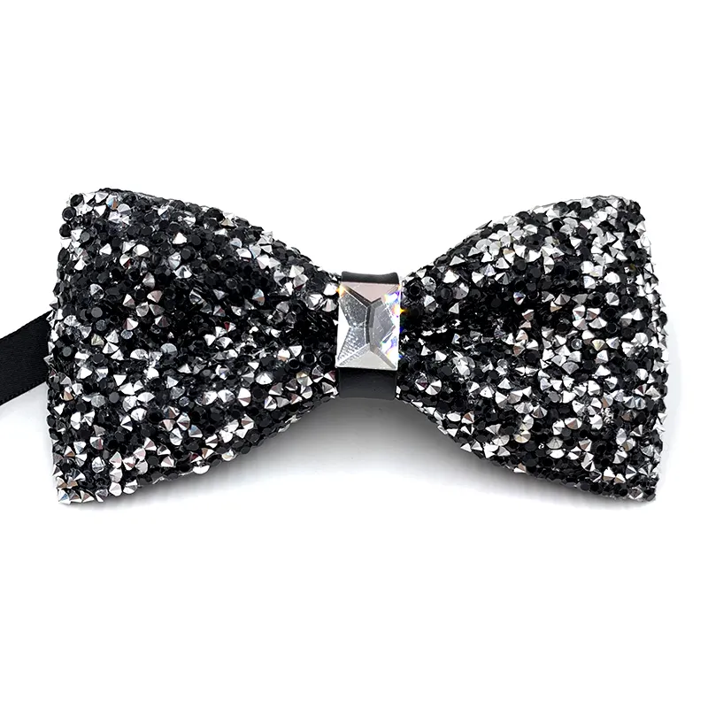 Luxury Diamond Crystal Gem Bowties Men Fashion Wedding Party gravatas Neckwear Banquet Male Bow Tie Suit Accessories