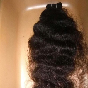 ผมมนุษย์ดิบ18 "แบบไม่พันกันคลื่นอินเดียเรมี่ผมบริสุทธิ์จำนวนมากหลุดร่วง - Product Image 2