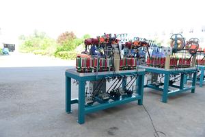 XUZHOU HENGHUI KBL-16-4-90 16 broches 4 têtes cordon élastique lacet dessin chaîne tressage machine prix - Product Image 3