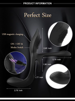 Anneau de verrouillage double anneau en silicone, anneau vibrant multifréquence, télécommande, recharge, jouet sexuel de résonance pour mari et femme, adulte