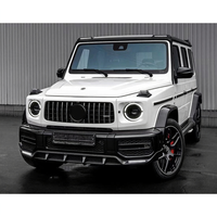 Kit carrosserie compact W464 modifié style TP en fibre de carbone, lèvres avant et arrière, adapté aux Mercedes Classe G W464 2019-2021