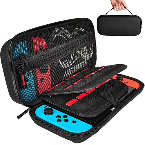 Protective Hard Shell Travel Case Pouch for Nintendo Switch Console & Accessories