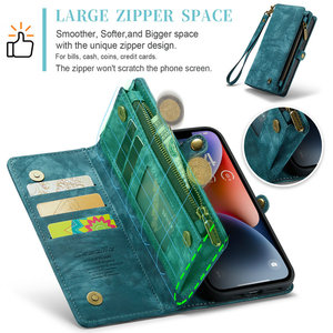 Чехол CaseMe в стиле ретро для iPhone 8 <span class=keywords><strong>plus</strong></span>, <span class=keywords><strong>7</strong></span> <span class=keywords><strong>plus</strong></span>, магнитные удобные чехлы на молнии, портативный кошелек, кожаный чехол для iPhone 6, <span class=keywords><strong>7</strong></span>, 8 <span class=keywords><strong>plus</strong></span>, чехол - Product Image 5