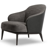 Canapé en bois et tissu coloré, de style nordique et moderne, italien, pour salon, 1 place