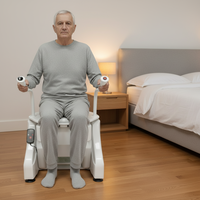 Fauteuil roulant de réadaptation avec élévateur hydraulique et électrique UKOM Power Lift up Seat, pour le transfert de patients