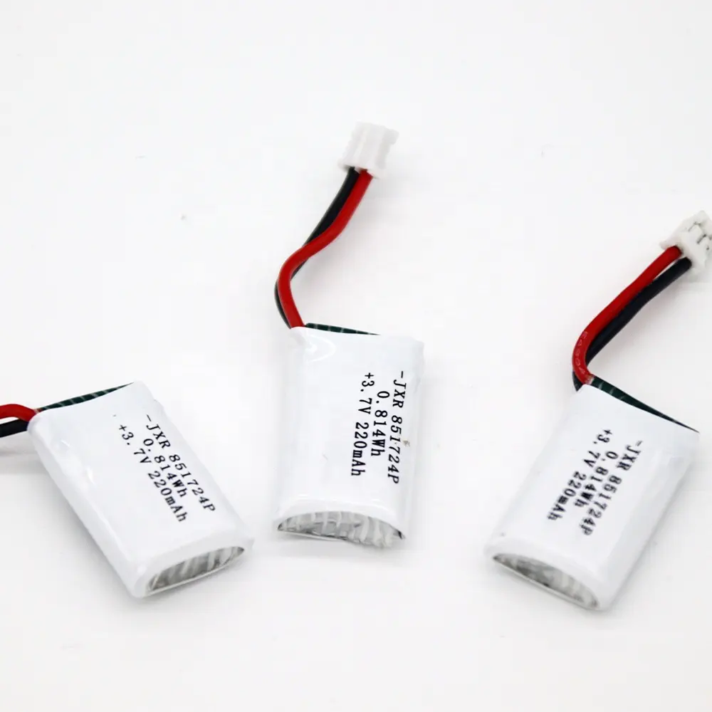 充電式Lipo851724 3.7V 220mAh 0.814Wh20C RC飛行機ドローンヘリコプターカーリチウムポリマーバッテリー用