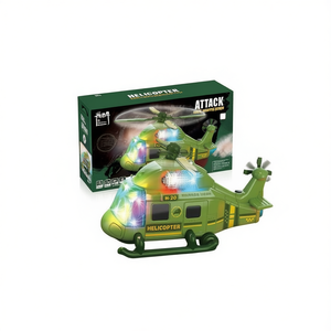 Helicopter Attack H-20 Military Model Electric With Lights Music Indoor Outdoor Play For Kids Ages 5 7 Years Ready To Go - Product Image 1
