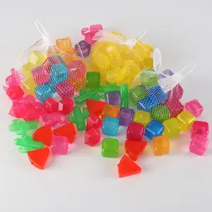 Reusable LDPE Colorful Plastic Ice Cube Beverage Cooling Cooling Liquid Cube