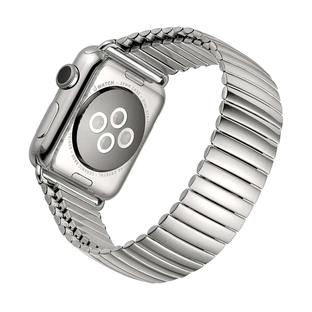 Suitable for apple watch 1 2 3 4 5 6 generation Apple watch strap spring metal elastic steel strap retractable strap