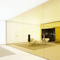 Panneau composite en aluminium, panneau composite en aluminium doré miroir, feuille Alucobond ACP