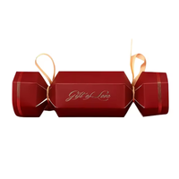 Nouvelle boîte de bon personnalisée en forme de bonbon recyclable estampage à chaud boîtes de biscuits de Noël boîte de papier d'emballage de bonbon au chocolat