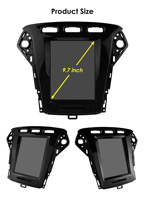 Autoradio Android CARUPEZ 9,7 pouces pour Ford Mondeo MK4/Galaxy 11-13, 8 cœurs, DSP, GPS, Android Auto, caméra de recul, garantie 1 an