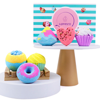 6 paquets de fournitures de bain et de parfum, bombe de bain mousseux de forme différente pour enfants