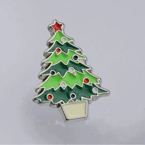 Ensemble de broches de Noël, épingles de revers, bijoux émaillés personnalisés (arbre de Noël, bonhomme de neige, flocon de neige, Père Noël, cloche) pour décoration et cadeau - Product Image 2