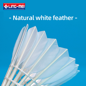 LING MEI Volants de <span class=keywords><strong>badminton</strong></span> en plumes d'oie de qualité supérieure pour joueurs professionnels, <span class=keywords><strong>volant</strong></span> Lingmei90 - Product Image 4