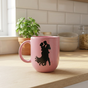 Golden print ceramic mug multicolor - Product Image 2