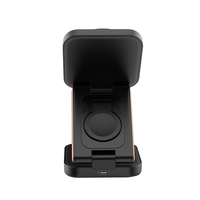 Chargeur sans fil rapide 3 en 1, sortie 3A, 5 watts, pliable, magnétique, pour téléphone portable, montre intelligente, écouteurs, Royaume-Uni/États-Unis/UE
