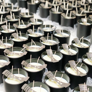 Velas perfumadas <span class=keywords><strong>de</strong></span> lujo, conjunto <span class=keywords><strong>de</strong></span> regalo <span class=keywords><strong>de</strong></span> marca privada, a granel en frascos <span class=keywords><strong>de</strong></span> vidrio, vela personalizada hecha a mano - Product Image 3