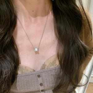 Collier pendentif en argent pur S925 plaqué or, diamant brossé, style chinois, luxe exquis, nouvelle mode - Product Image 3