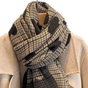 Écharpes décontractées 100 % polyester pour femme, collection hiver, écharpe longue épaisse, étiquette personnalisée, emballage Jian Sense JSS-0001, teinture unie, offre spéciale - Product Image 5