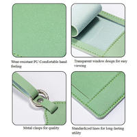 Mode créative personnalisée haut de gamme en cuir PU sac de voyage étiquette vente chaude étanche étiquette de bagage valise autocollant
