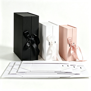 Boîtes en carton pliables de grande taille pour emballages cadeaux pour bébés, boîtes en papier magnétiques pour petites entreprises - Product Image 4