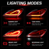 Ensemble de feux arrière LED BK pour Hyundai Genesis Coupé 2009-2013, clignotants séquentiels, plug and play