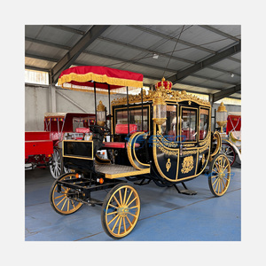 Nouvelle Magnifique et Somptueuse Calèche Royale de Visite des Monuments, Calèche de Mariage Cendrillon, Calèche Royale de Transport Spécial - Product Image 1