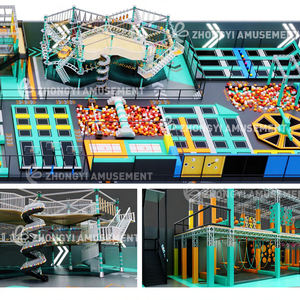 Diseño y Venta al por Mayor <span class=keywords><strong>de</strong></span> Equipos para Parques <span class=keywords><strong>de</strong></span> Trampolines Interiores - Circuito Ninja, Aventura con Cuerdas y Área <span class=keywords><strong>de</strong></span> Salto - Solución Llave en Mano para Gimnasios - Product Image 2