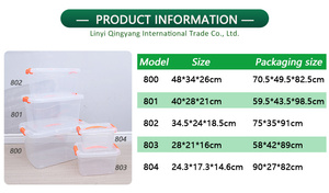 Clear PP Plastic Storage Box <strong>Transparent</strong> Multifunction Organizer <strong>Container</strong> With Lid for Household Sundries Kids Toys Storage - Product Image 6