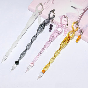 Style assorti toutes sortes <span class=keywords><strong>de</strong></span> stylo d'immersion en verre cadeau clair fait à la main en verre Signature verre à haute teneur en borosilicate cristal stylo d'immersion vintage - Product Image 1