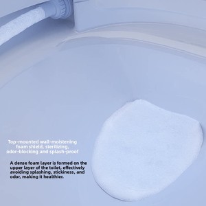 Inodoro Inteligente de Cerámica con Forma de Huevo, Colorido, Tipo Cápsula Espacial de Lujo, Todo en Uno, Totalmente Automático, con Descarga por Sifón, Montado en el Suelo, Sin Agua - Product Image 4