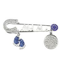 Broche Islamique Plaqué Or Épingles de Bébé Broche Empreintes Islamiques Musulmanes Broches de Noël pour Enfant