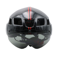 Casque de vélo pour homme RIDERACE avec lunettes, casque de vélo de route VTT moulé intégralement avec lunettes, ultraléger, Casco Ciclismo