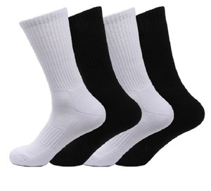 थोक कस्टम लोगो कपास थोक सादे सफेद व्यक्तिगत पुरुषों खेल क्रू उच्च गुणवत्ता वाले मोजे सफेद - Product Image 6